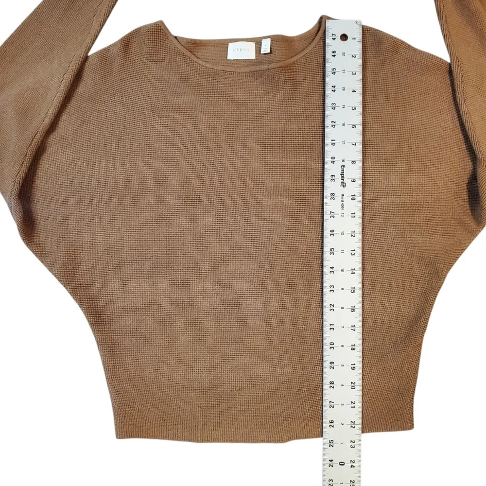 Cyrus Womens Batwing Sleeve Knit Sweater Small Lightweight Boat Neck Pullover - Picture 7 of 9